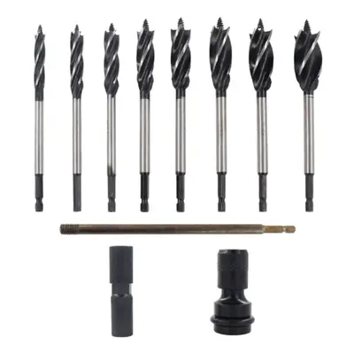 11Pcs 1/4 Inch Hex Shank Auger Drill Bits 10-25mm Cutting Diameter Hole Saw Cutter Cut Auger Bit