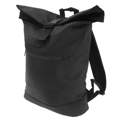 (One Size, Black) Bagbase Roll-Top Backpack / Rucksack / Bag (12 Litres) (Pack of 2)