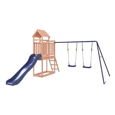 (Solid douglas wood) vidaXL Outdoor Playset Wooden Playground Set Swing Set Impregnated Wood Pin