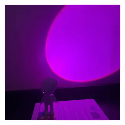 (Purple) Sunset Light USB LED Light Night Light Projector Led Light LED Romantic Rainbow Sunset 