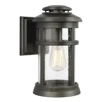 Outdoor IP44 Bulb Wall Light Lantern Antique Bronze LED E27 60W d00860