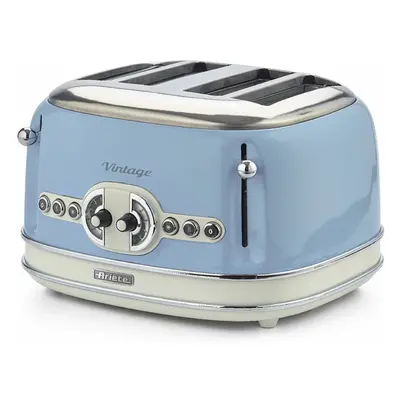 Ariete 0156/05 Retro Style Toaster with Slice Control, Blue