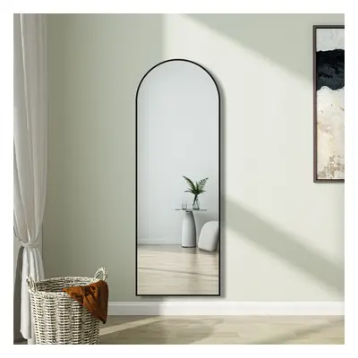 (1500x500mm) Full Length Mirror Black Frame Bedroom Door Mirror