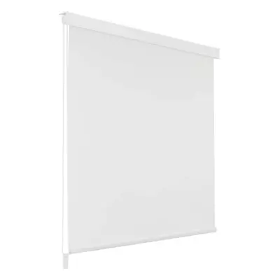 vidaXL Shower Curtain Roller Blind 120x240cm White Bathroom Accessory Divider