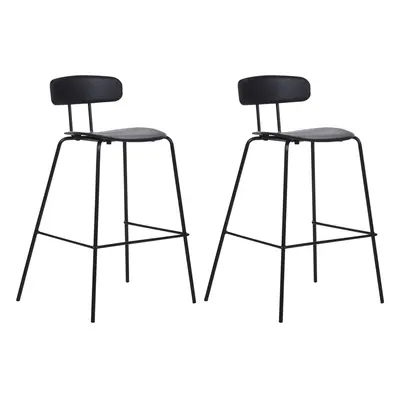 Set of Bar Chairs SIBLEY Black