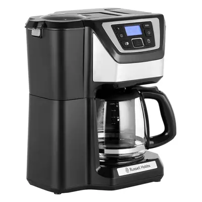 Russell Hobbs Chester Grind & Brew Filter Coffee Machine with Timer - Silver / Black