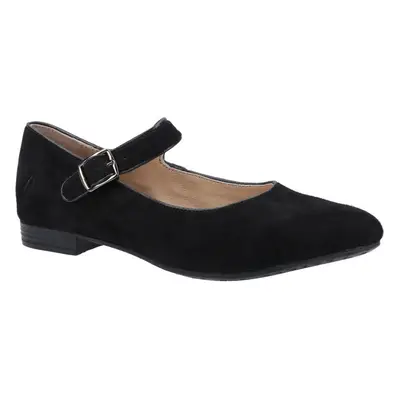 (Black, 6) Hush Puppies Women's Melissa Strap Flat Shoe Various Colours