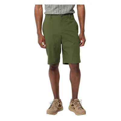 (S, Greenwood) Jack Wolfskin Mens Desert Water Repellent Moisture Wicking Hiking Shorts