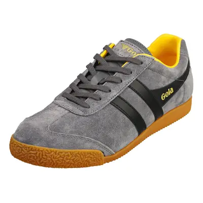 (8) Gola Harrier Mens Classic Trainers in Shadow Black