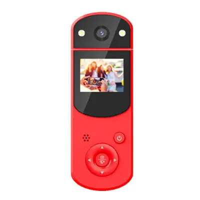 (Red) HD 1080P 16MP Reversible Lens Digital DV Camera Camcorder with Fill Light IR Night Vision 