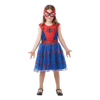 (3-4 Years, Blue/Red) Marvel Girls Deluxe Spider-Girl Tutu Skirt Costume