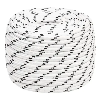 (14 mm/ m) vidaXL Braided Boat Rope Polyester Sturdy Yacht Cable Black/White Multi Sizes