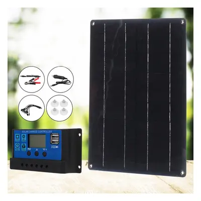 (Solar panel + 30A controller) 20W Solar Panel with Controller Foldable Rechargeable Portable So