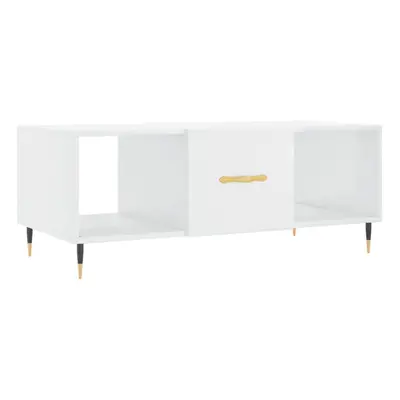 (high gloss white) vidaXL Coffee Table Side Table Sofa Table High Gloss White Engineered Wood