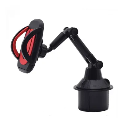 (Red) Car Phone Holder Mount Universal Rotation Flexible Arm Gooseneck