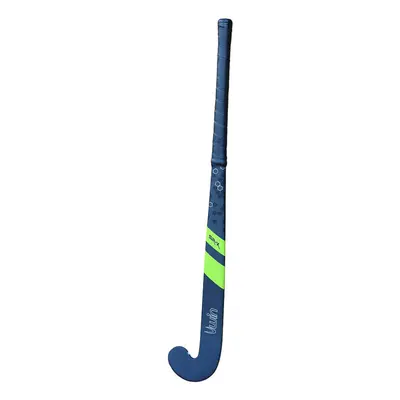 36.5 Inch Carbon Hockey Stick - ANTHRACITE/LIME - Low Bow Comfort Grip Bat