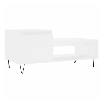 (white) vidaXL Coffee Table Side Table End Accent Telephone Sofa Table Engineered Wood