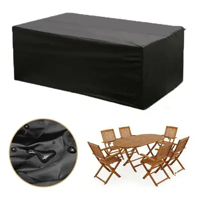 600D Poliestere Furniture Cover Waterproof Table Chair PVC Protector Cover Outdoor Garden Patio