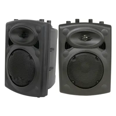 Pair of 200W 8" Passive Moulded Speaker Shock Proof Ohm Night Club Speakon