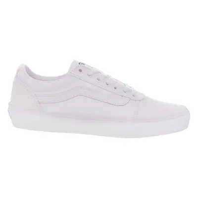 (9.5 UK, White) Vans Mens Ward Canvas Low Rise Skater Trainers Sneakers Shoes - White