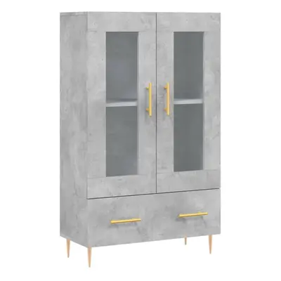 (concrete grey) vidaXL Highboard Sideboard Cupboard Side Cabinet Concrete Grey Engineered Wood