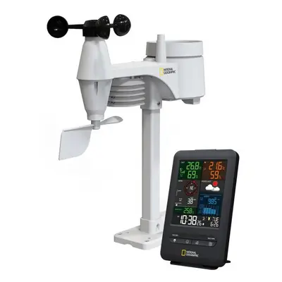 weather station 5-in-1 black/white 3-piece