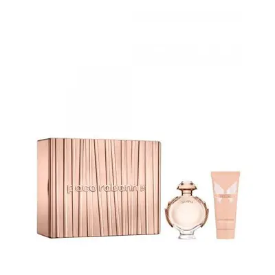 Paco Olympea Pcs Set For Women: 2.7 Eau De Parfum Spray + 3.4 Body Lotion (Metal Box)