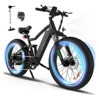 HITWAY 26" 4.0 Fat Tire Electric Bike,Electric Bicycle with 250W Moter 48V15Ah Battery,E Mountai