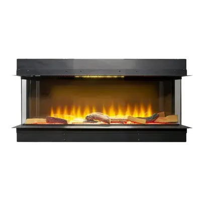 Adam Sahara Electric Inset Media Wall Panoramic Fire Inch 750mm