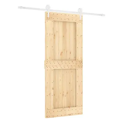 vidaXL Sliding Door with Hardware Set Interior Door Barn Door Solid Wood Pine