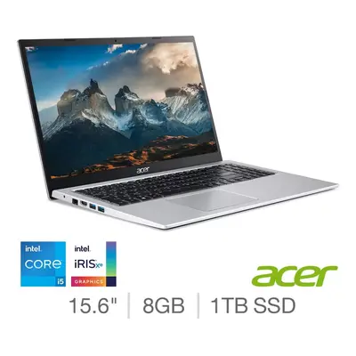 Acer Aspire Laptop, Intel Core i5, 8GB RAM, 1TB SSD, NX.ADDEK.00N