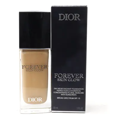 (2W Warm/Glow SPF 15) Dior Forever Skin Glow Hydrating Foundation 1.0oz/30ml New With Box