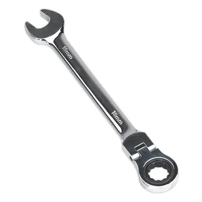 18mm Flexible Ratchet Combination Spanner - Flexible Ring Head - Chrome Vanadium