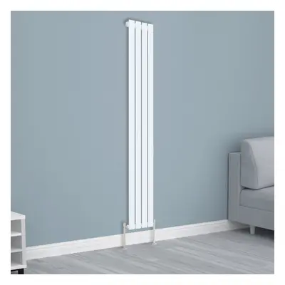 (1800x272mm Single, White) NRG Horizontal Vertical Flat Panel Designer Radiator Central Heating 