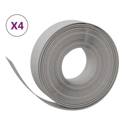 (grey, x 0.15 m) vidaXL Garden Edging Patio Lawn Edging Garden Border Rolls pcs Polyethylene