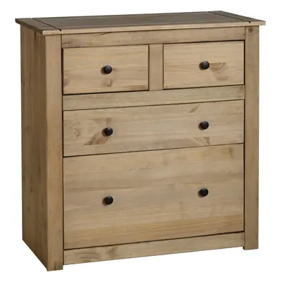 Seconique Panama Solid Waxed Pine 2+2 Drawer Chest