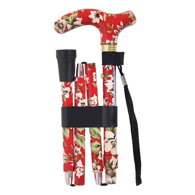 Deluxe Ambidextrous Foldable Walking Cane - Height Settings - Rouge Design