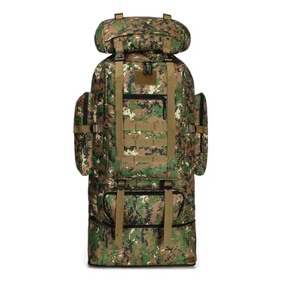 (Green) 100L Large Capacity Military Tactical Backpack Outdoor Hiking Climbing Camping Bag Trave