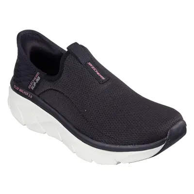 (5 UK, Black/Pink) Skechers Womens/Ladies D'Lux Walker 2.0 Swave Shoes