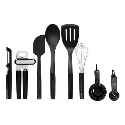 KitchenAid Piece Kitchen Utensil Set, Heat Resistant and Dishwasher Safe Cooking Tools Black