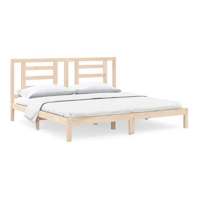 (brown, x cm) vidaXL Bed Frame Bed Base Bedstead Bedroom Mattress Foundation Solid Wood Pine