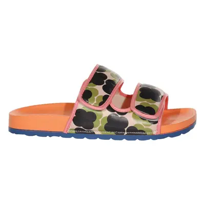 (4 UK, Shadow Flower Olive) Regatta Orla Kiely Twin Strap Summer Beach Sandals Flip Flops Slide 