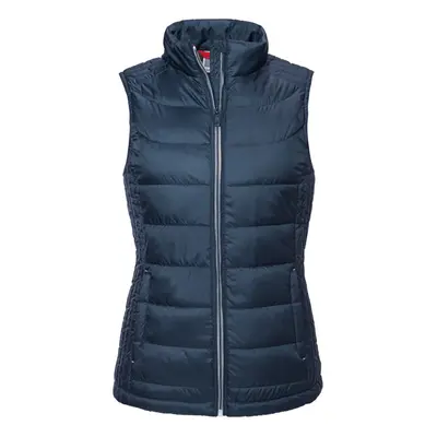 (L, French Navy) Russell Womens/Ladies Nano Padded Bodywarmer