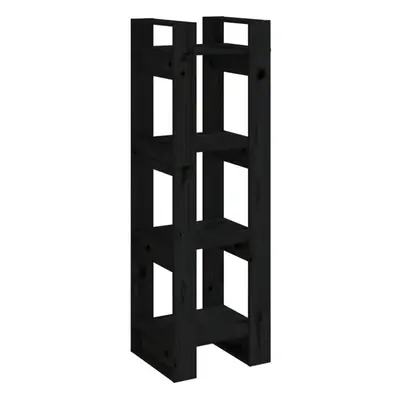 (black) vidaXL Solid Wood Pine Book Cabinet/Room Divider Storage Shelf Multi Colours