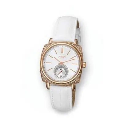 Joop! Ladies Watch Rose Gold with White Leather JP100342F02