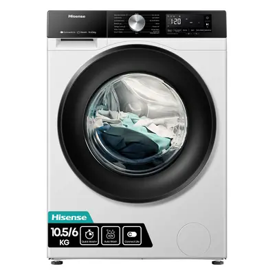 Hisense 3S Series 10.5Kg / 6Kg Washer Dryer - White - D Rated