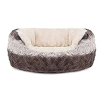 Rosewood Large dog bed for large dogs ,machine washable, super soft and cosy plush dog bed, grey