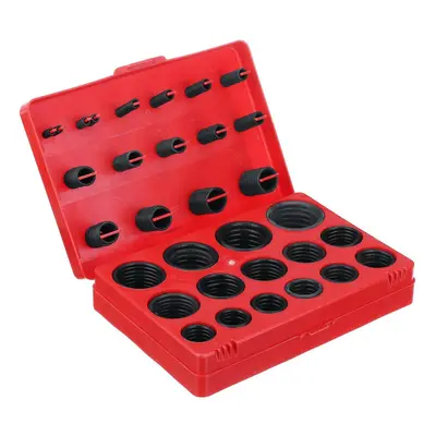 (Red) 362Pcs Nitrile NBR O-rings Washer Kit Seal Gasket Assortment Set Box Ring