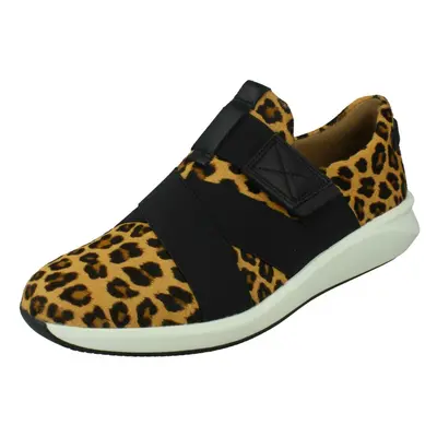 (Animal Print, UK 6) Ladies Casual Clarks Trainers Un Rio Strap