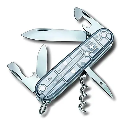 Spartan Swiss Army Pocket Knife, Medium, Multi Tool, Functions, Blade, Bottle Opener, Silver Tra